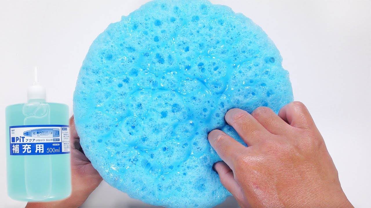【DIY】アクアピットを使って巨大しゅわしゅわパチパチスライム作ってみた【slime ASMR】