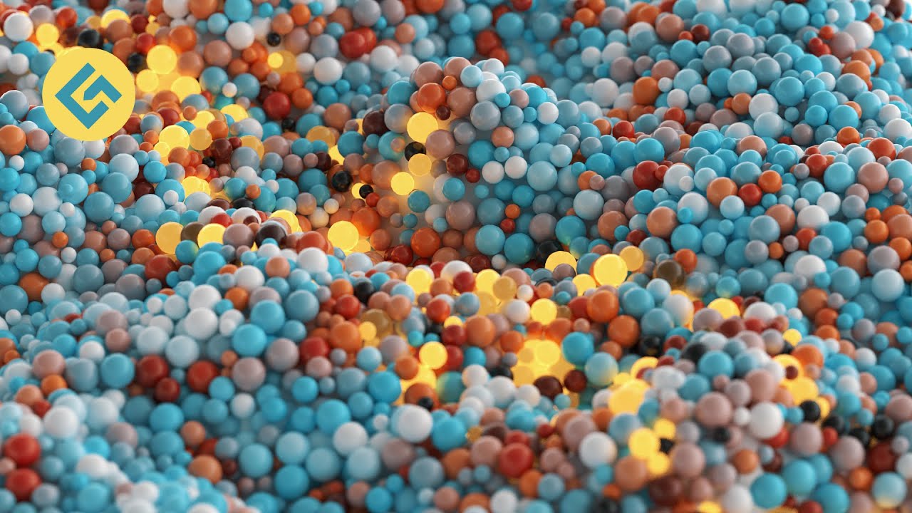 Светящиеся сферы в Cinema 4D и Octane — (бесплатный проект)
