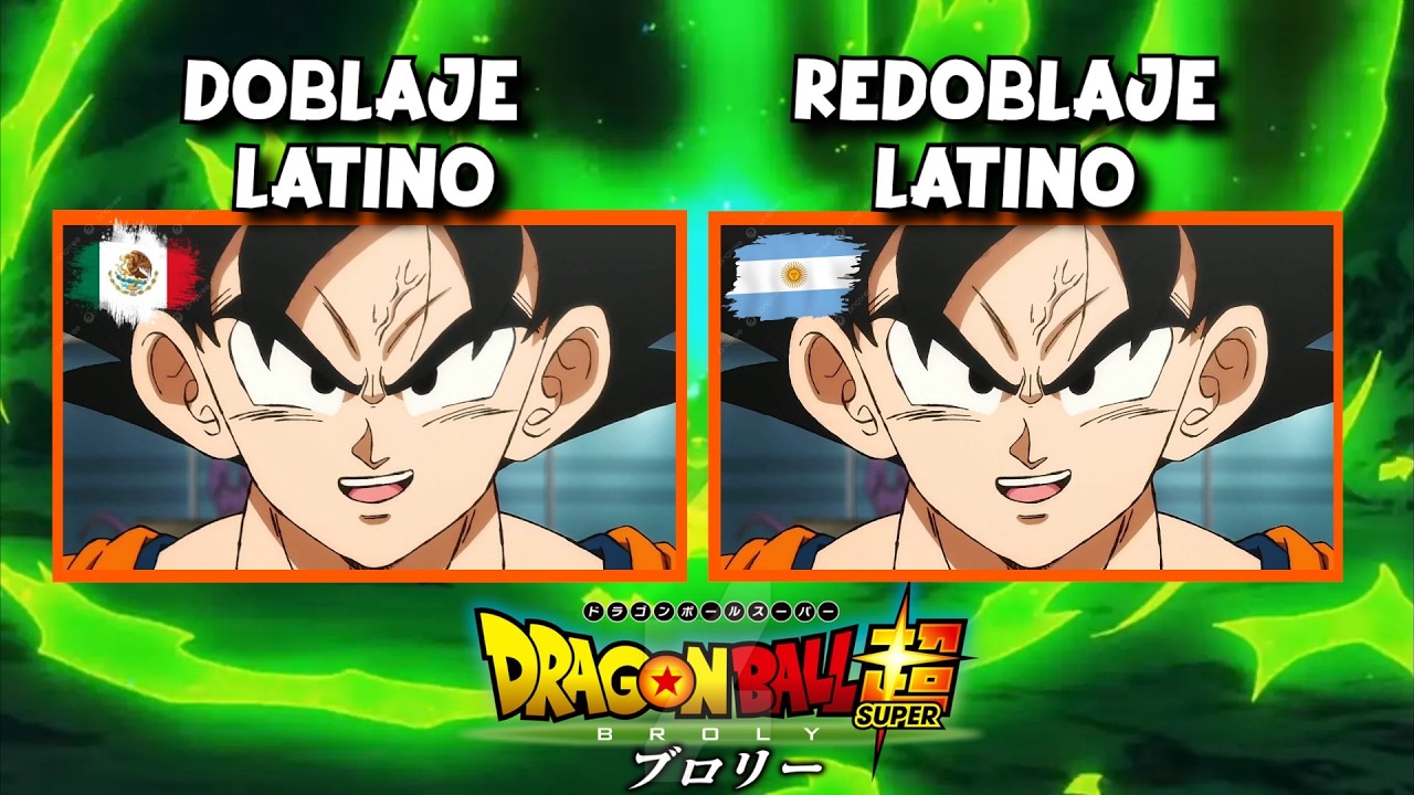 DRAGON BALL SUPER BROLY Doblaje LATINO VS Redoblaje LATINO (ARGENTINA)