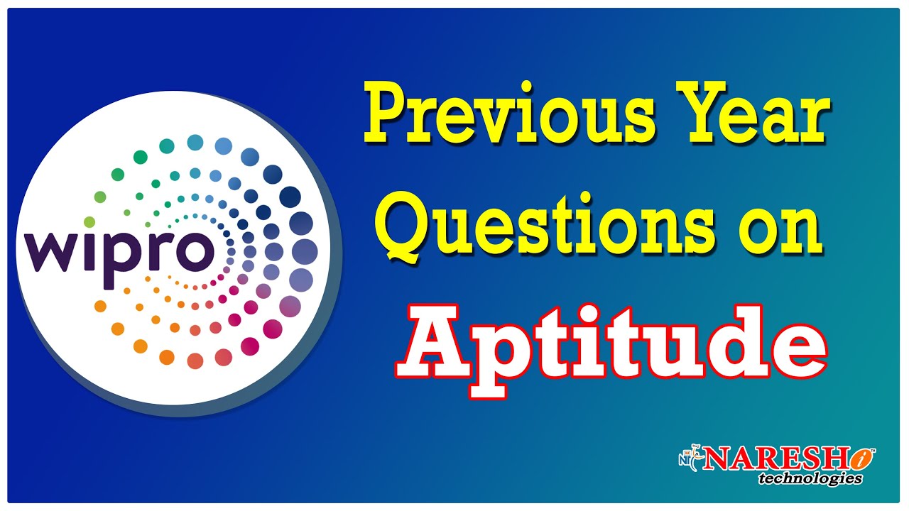 Wipro NLTH-2020 Aptitude Questions and Answers | Company Specific Training | Mr. Hari Krishna Sagar