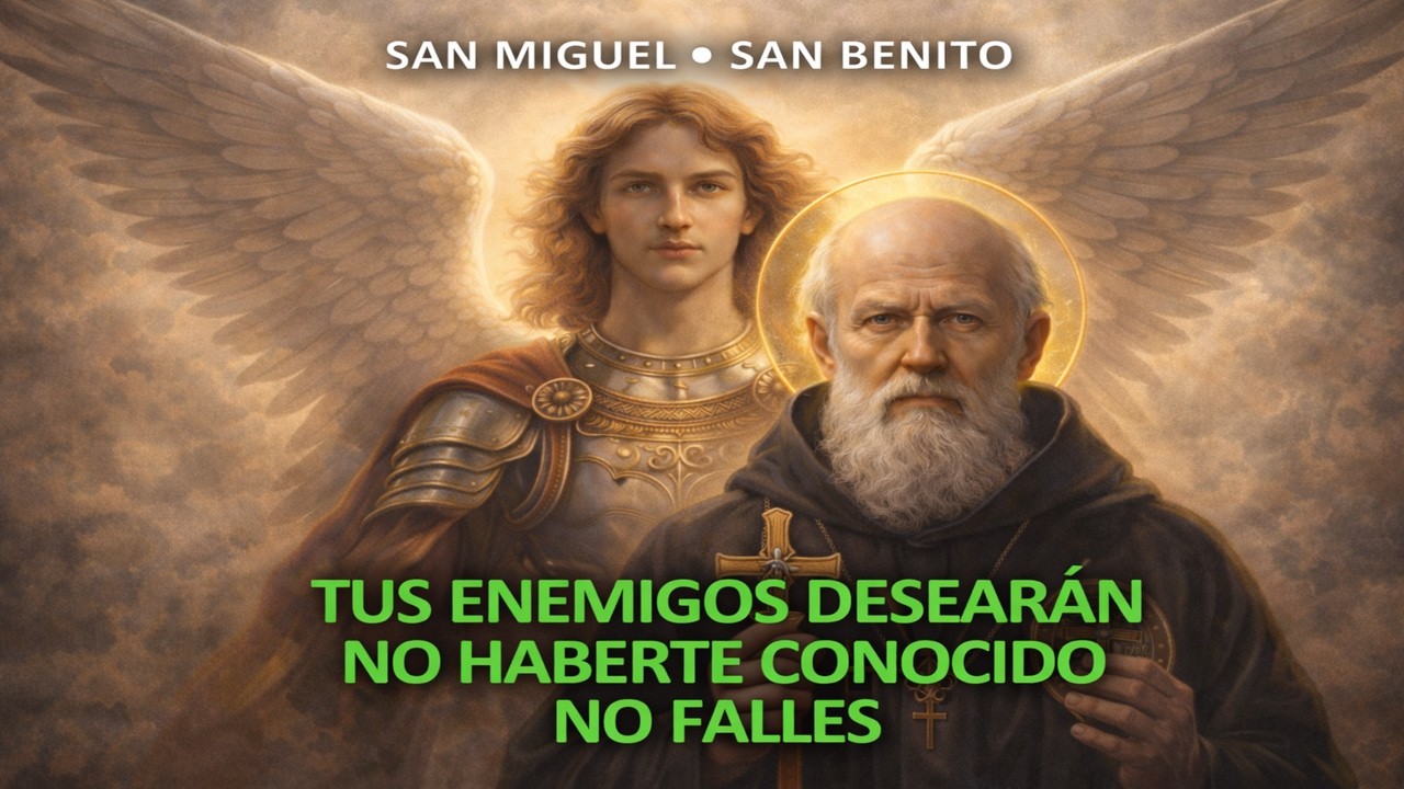 🔴 MUY PODEROSA ORACIÓN DE SAN MIGUEL Y SAN BENITO CONTRA SU ENEMIGO, LA MALDICIÓN Y LA MAL DE OJO