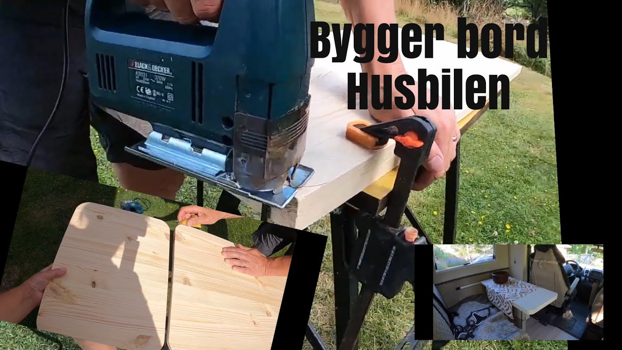 bygger nytt bord till husbilen