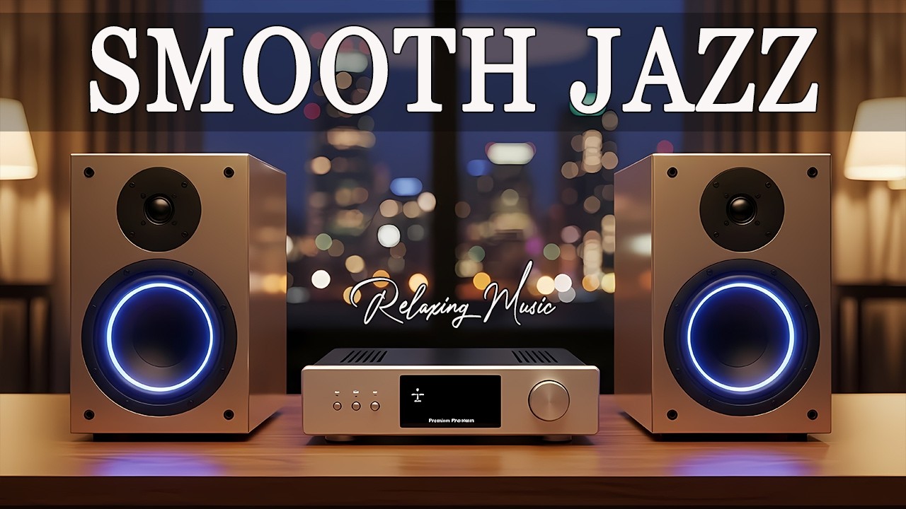 Relaxing Smooth Jazz Lounge 🌙 Skyscraper Lounge Vibes for Evening Work
