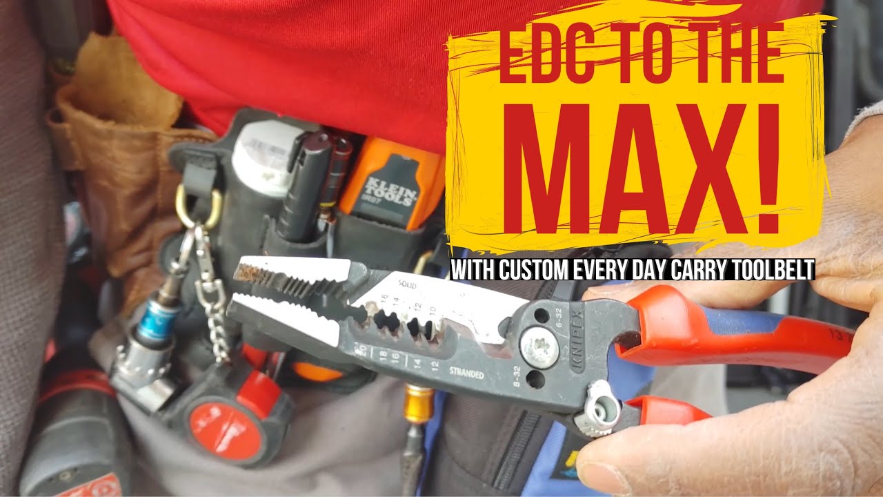 Комплектация пояса для инструментов HVAC Tech Custom EDC | Комплект для ежедневного ношения Knipe...