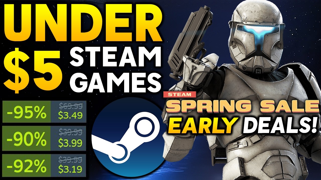 Весенняя распродажа Steam 2026: выгодные предложения до 5 долларов!