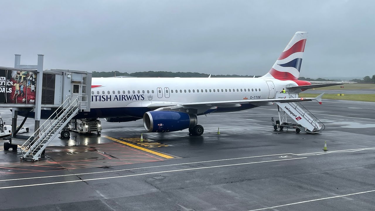 TRIP REPORT | BRITISH AIRWAYS | A320 | NEWCASTLE-LONDON HEATHROW | EURO TRAVELLER | 4K