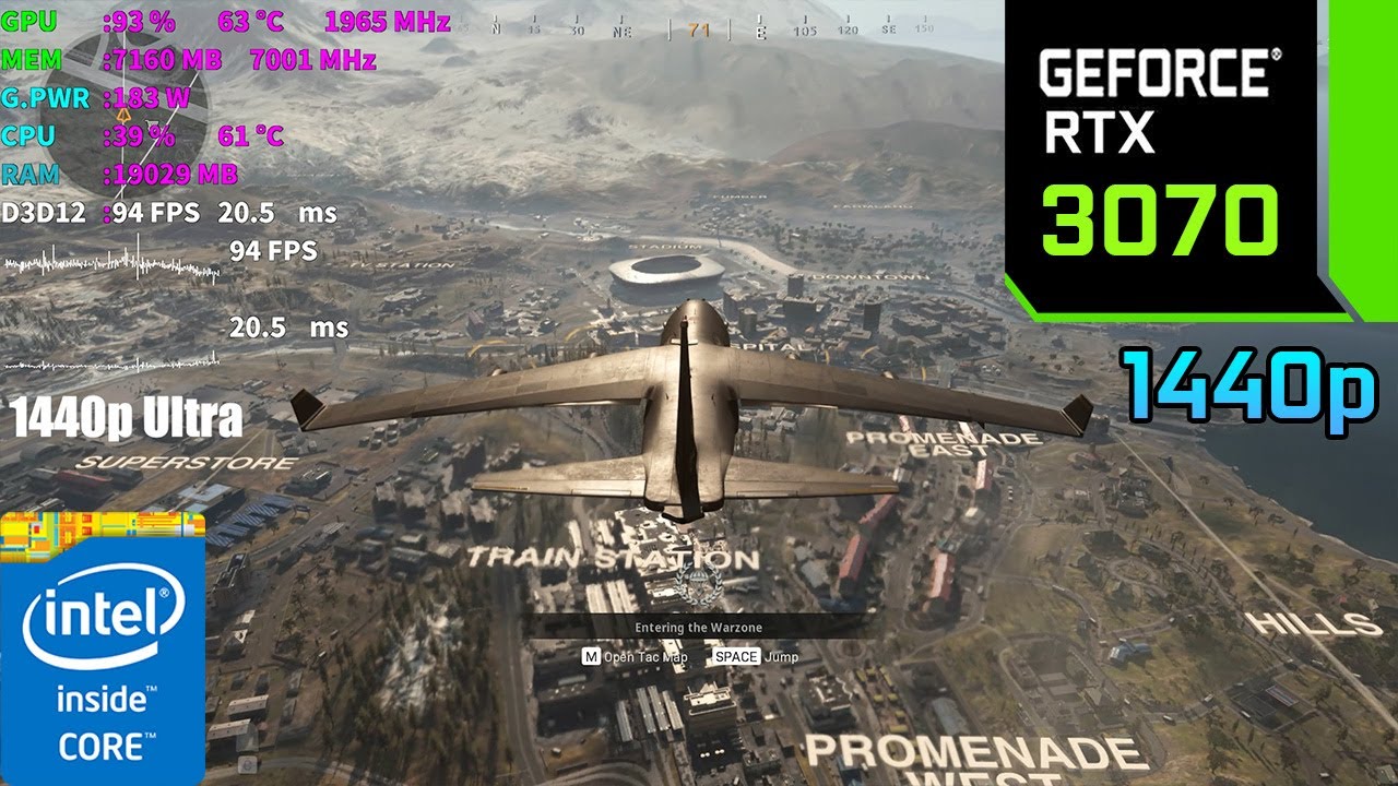 Call of Duty: Warzone | RTX 3070 + i7 10700 | Low vs. Ultra Settings | 1080p 1440p