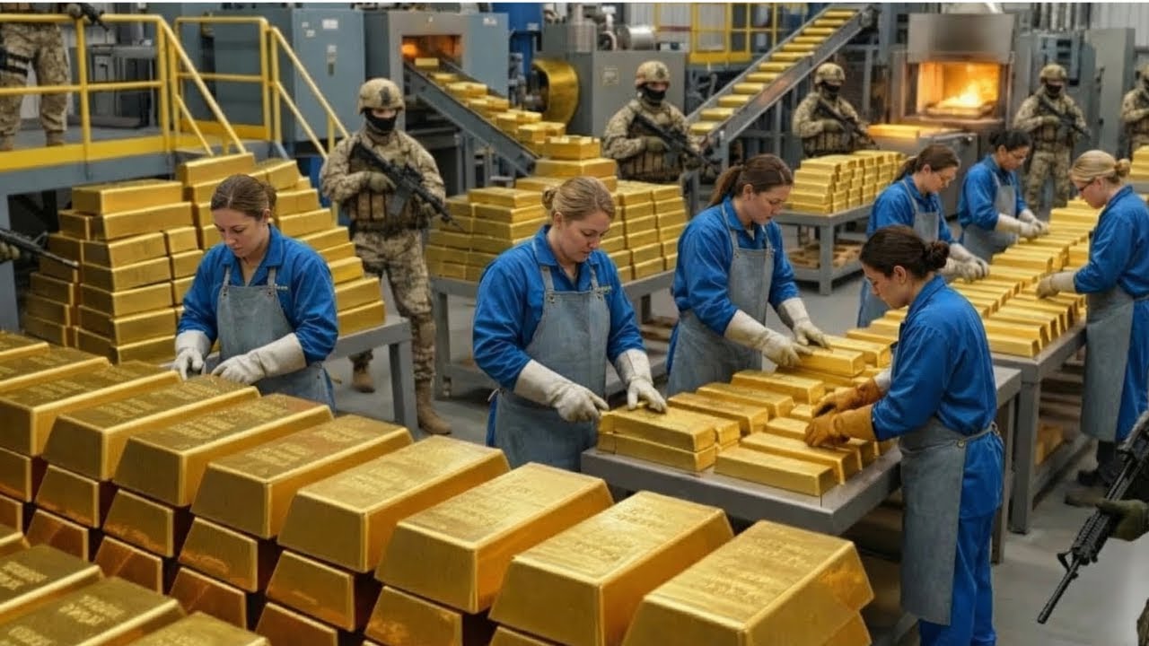 Inside the 24K Gold Factory: How Mining Ore Is Refined Into Gold Bars (Full Process) #2