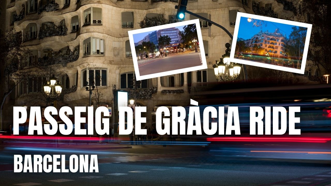 Evening Drive Barcelona 4K | Plaça de Catalunya | Passeig de Gràcia | City Drive | Driving Barcelona