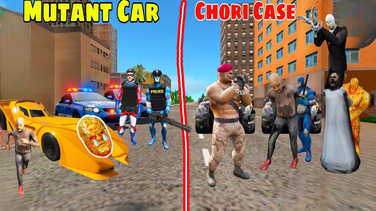 Rope Hero Vice Town Mutant Car Chori Case in Vice Town | Rope Hero Gta V | Mutant Car