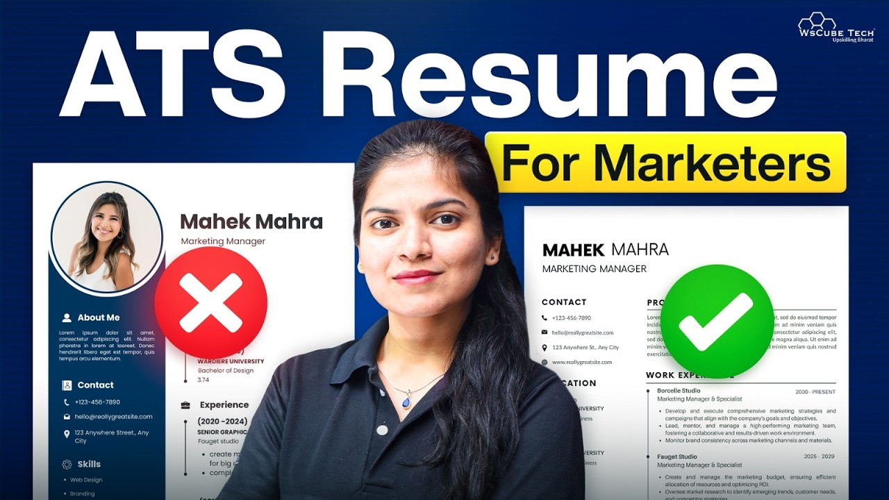 How To Make ATS Friendly Resume for Digital Marketers! (Template + Tips)
