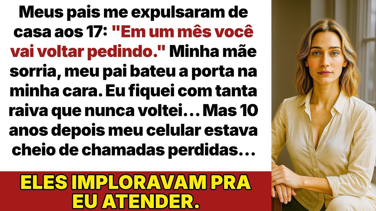 Aos 17 fui expulsa, minha mãe riu  “Em um mês você vai implorar de novo!”, meu pai…