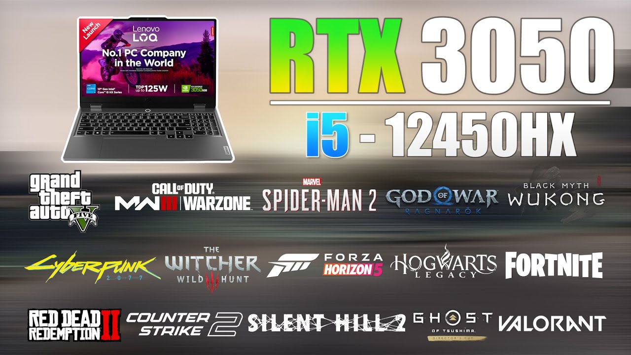 Lenovo LOQ: i5 12-го поколения 12450HX RTX 3050 — тест в 15 играх в 2025 году