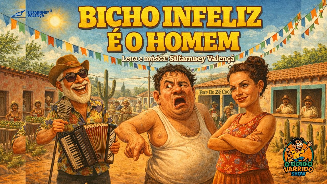 🎶 Forró — Bicho Infeliz é o Homem Tem peito sem leite, ovos s/casca pior de tudo: saco sem dinheiro!
