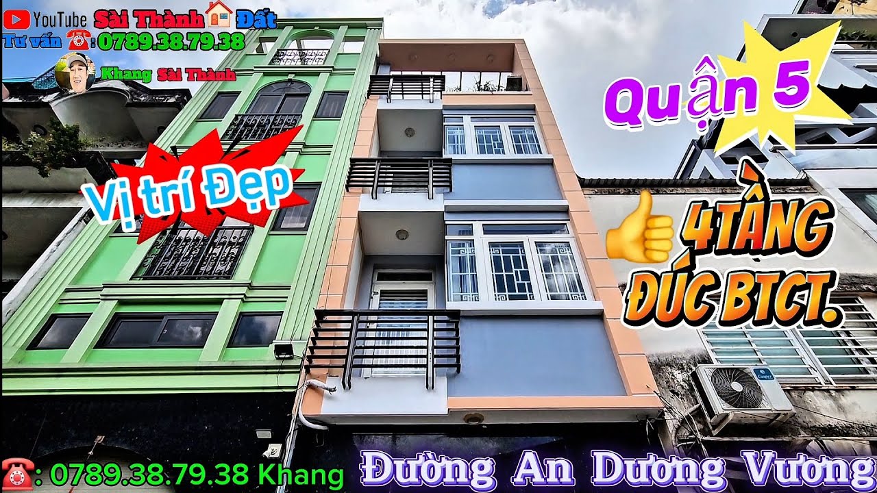🏠 MẶT TIỀN HẺM NỘI BỘ 7M QUẬN 5.💥 VỊ TRÍ QUÁ ĐẸP..HOTT.👍 XE HƠI Ở TRONG NHÀ. ☎️: 0789.38.79.38 KHANG