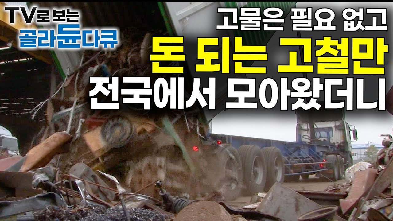 고물상이랑 차원이 다르다. 확실하게 큰 돈 벌려고 월 5천 톤 고철만 모았는데｜고철가공공장｜극한직업｜#골라듄다큐