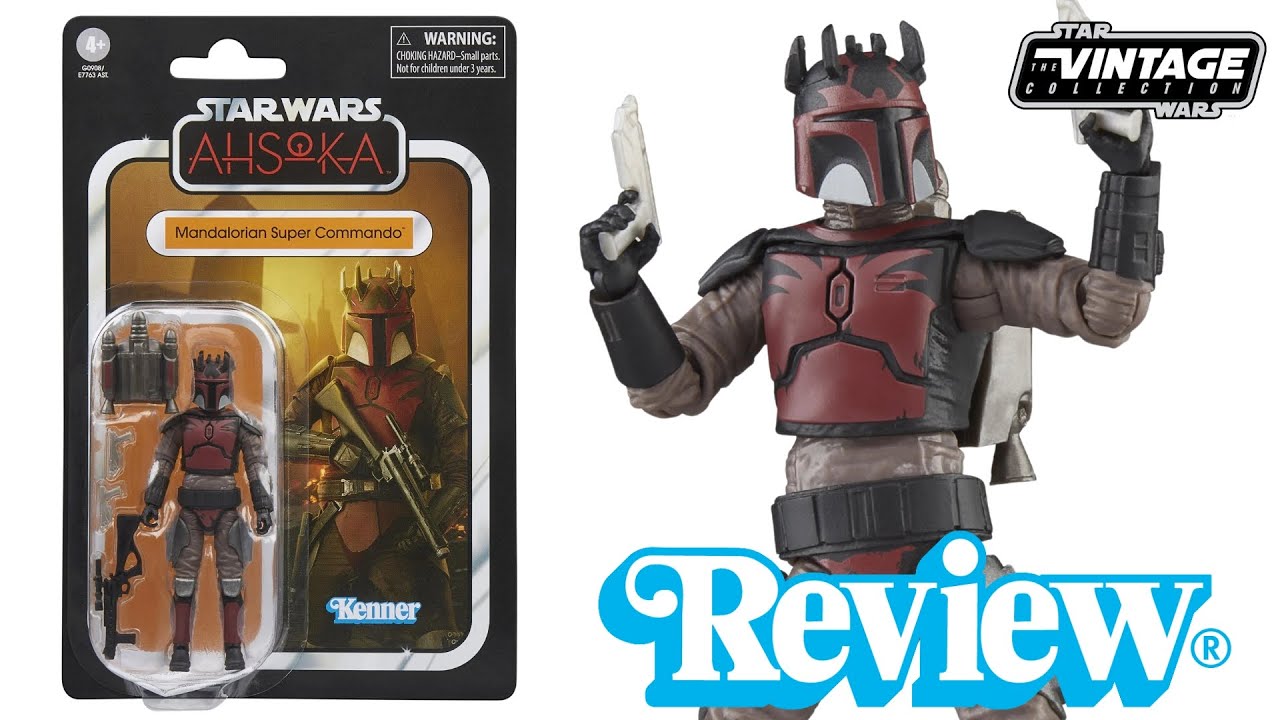 Star Wars The Vintage Collection Mandalorian Super Commando (Ahsoka) VC353 Review & Comparison!