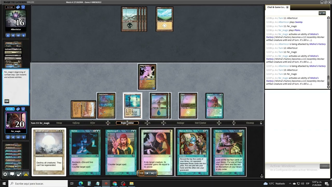 Premodern - UW Landstill vs BW Control - Challenge Agosto - R1 G3