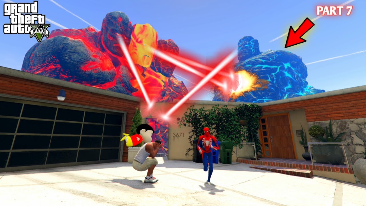 Multiverse Fire God Retunrs Lava God Killed Ice God Franklin in GTA5 #7