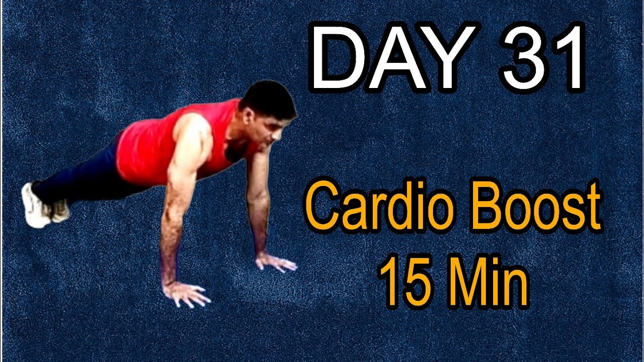 Day 31 | 15 Min Cardio Boost Full Body Fat Burn | 90 Days Fitness Transformation Challenge