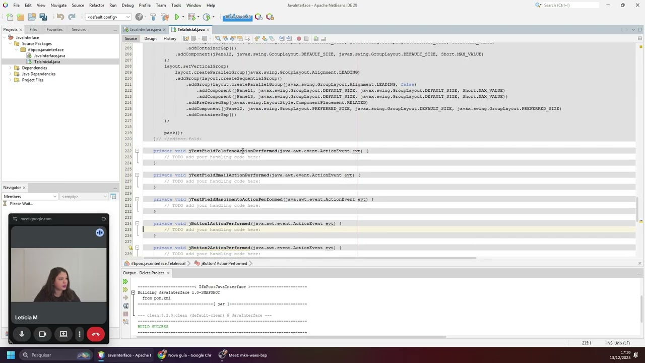 Interface Gráfica (GUI) com Java  - IDE NetBeans - Agenda de Contatos