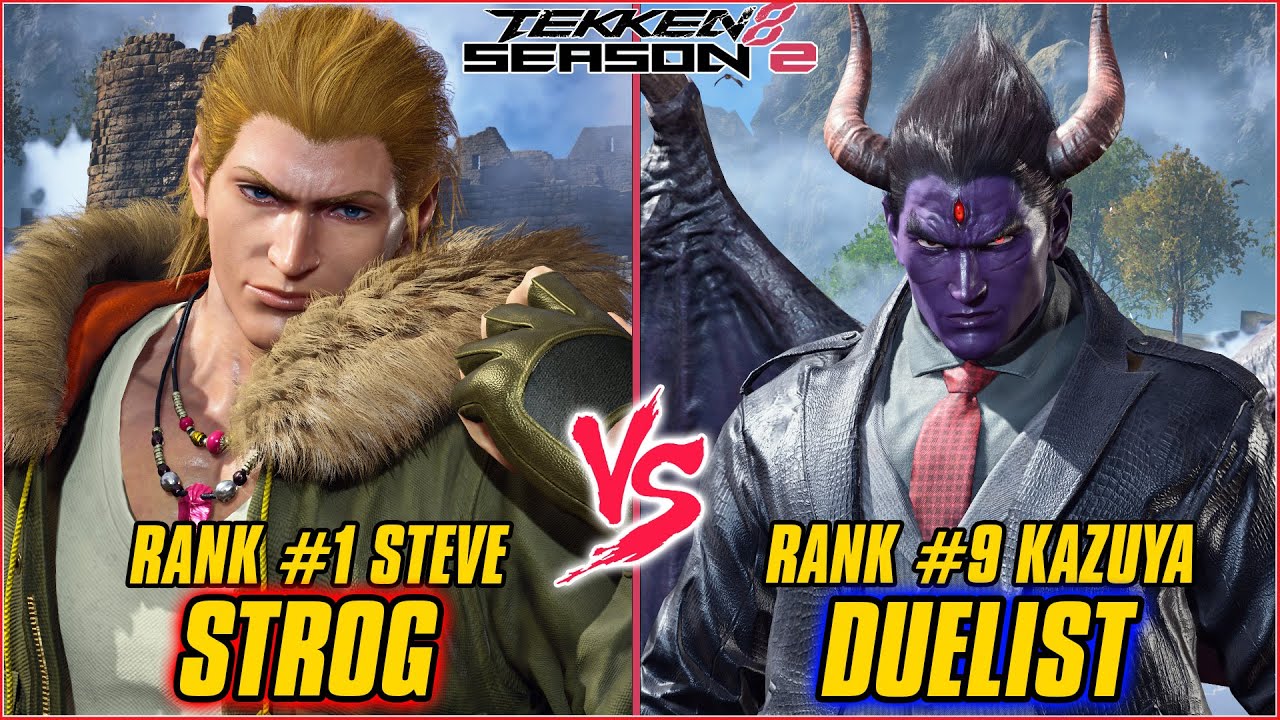 TEKKEN 8 | STROG (RANK #1 STEVE) vs DUELIST (RANK #9 KAZUYA) | TEKKEN 8 RANKED MATCH