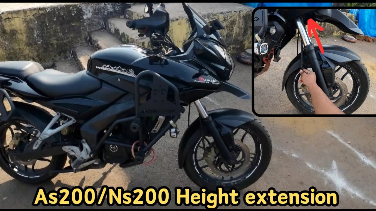 ns/as 200 hight extended | how to extend ns/as 200 hight | ns200 modified @Traveling_Techie