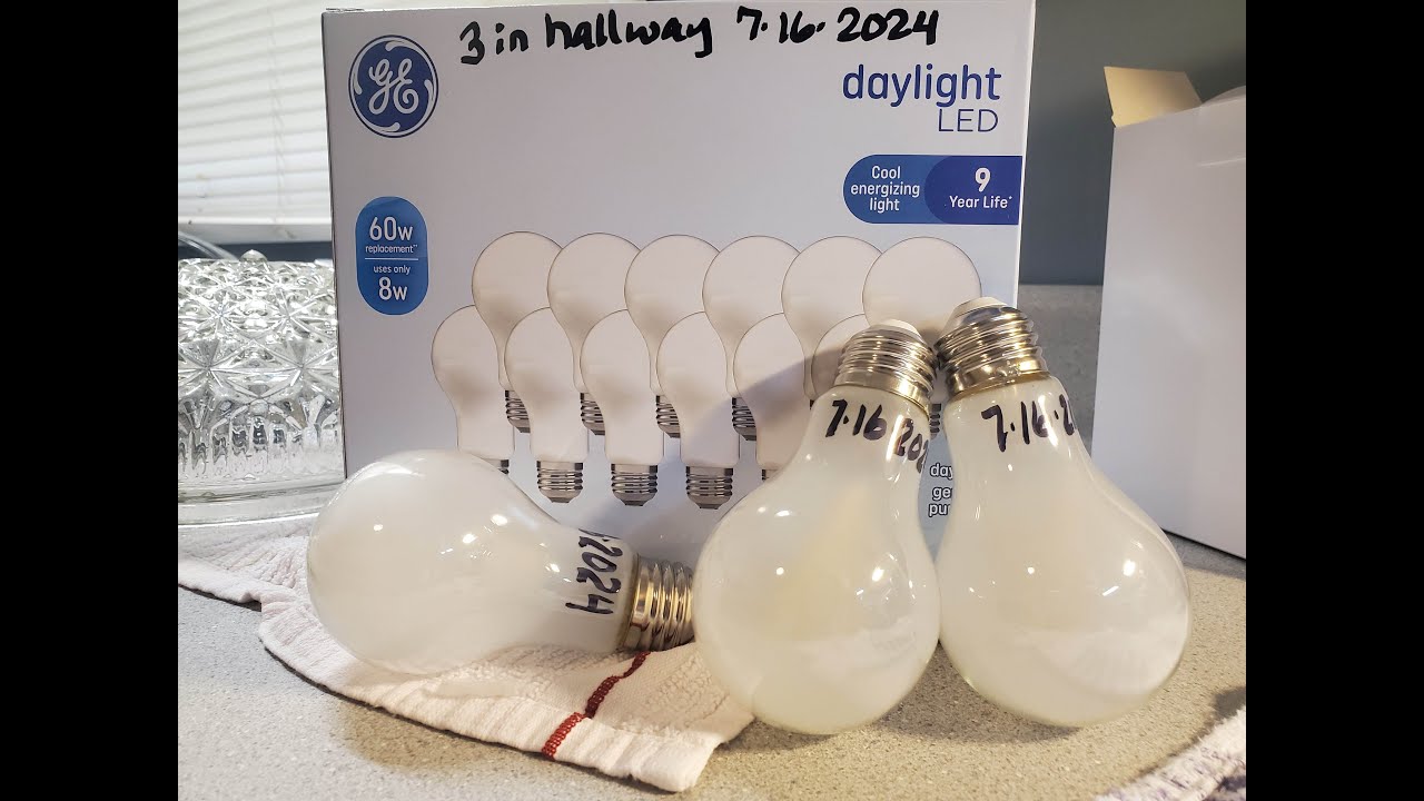 Great Value Light Bulbs Out and GE Light Bulbs In Hallway | KimTownselYouTube