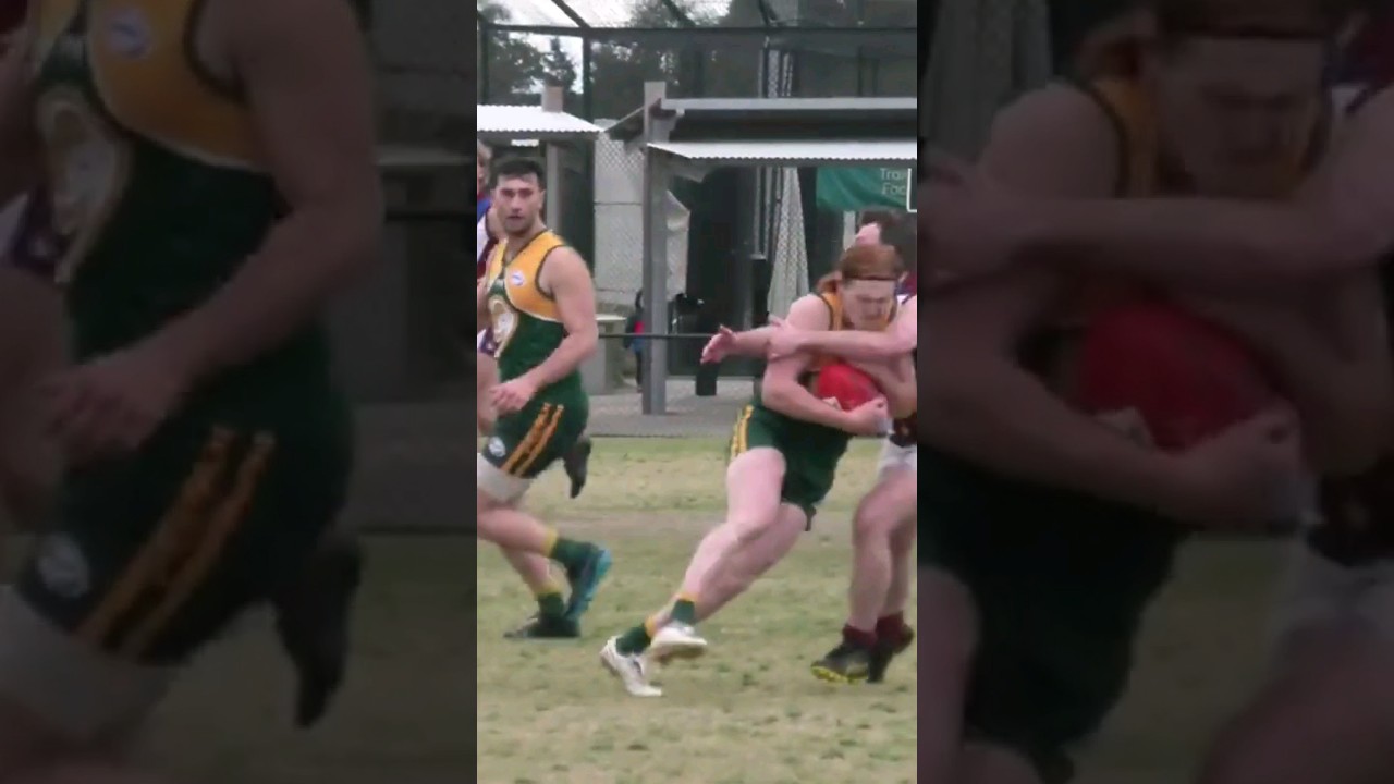 High tackle or holding the ball? what's your thoughts #localfooty #footy #australianfootball