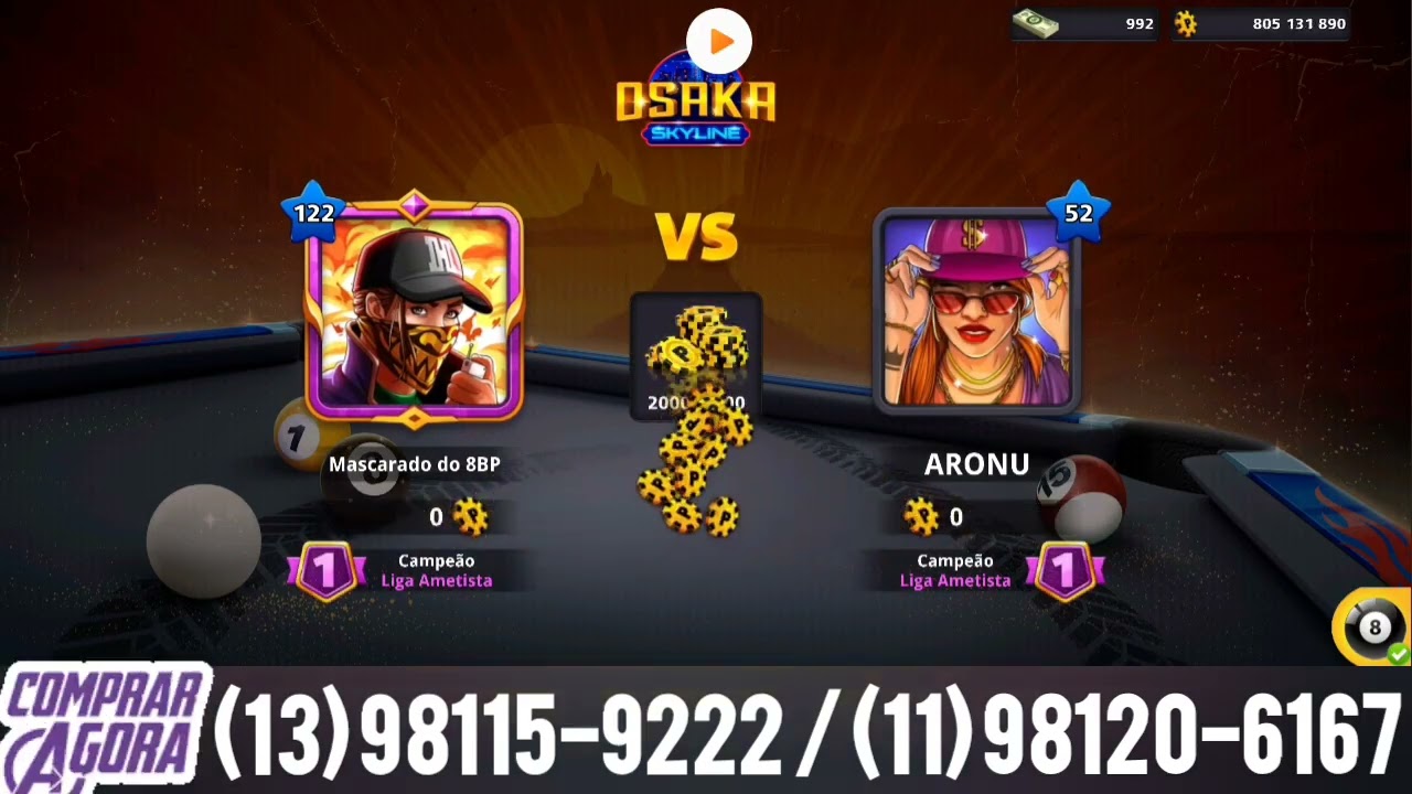 Hack Cheto no 8 Ball Pool Atualizado 56.18.0 
