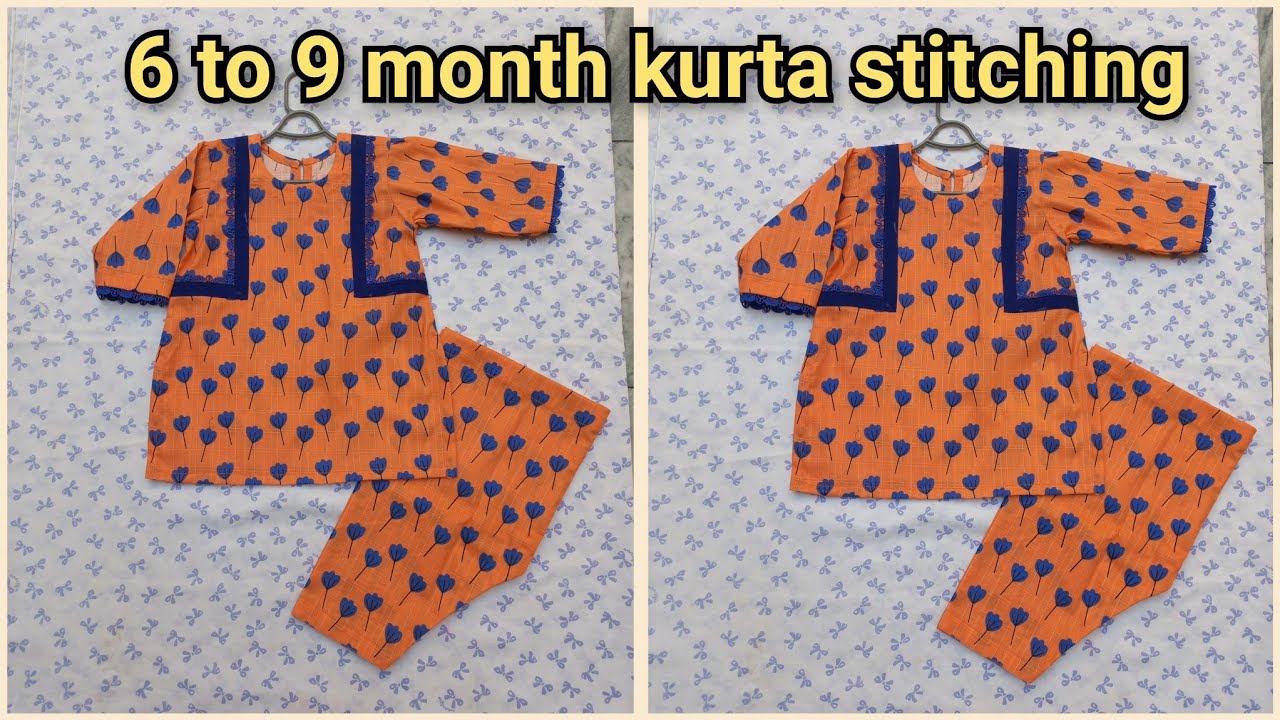 6 to 9 month baby girl kurta stitching full video @St Fashion Hub #winterkurta 