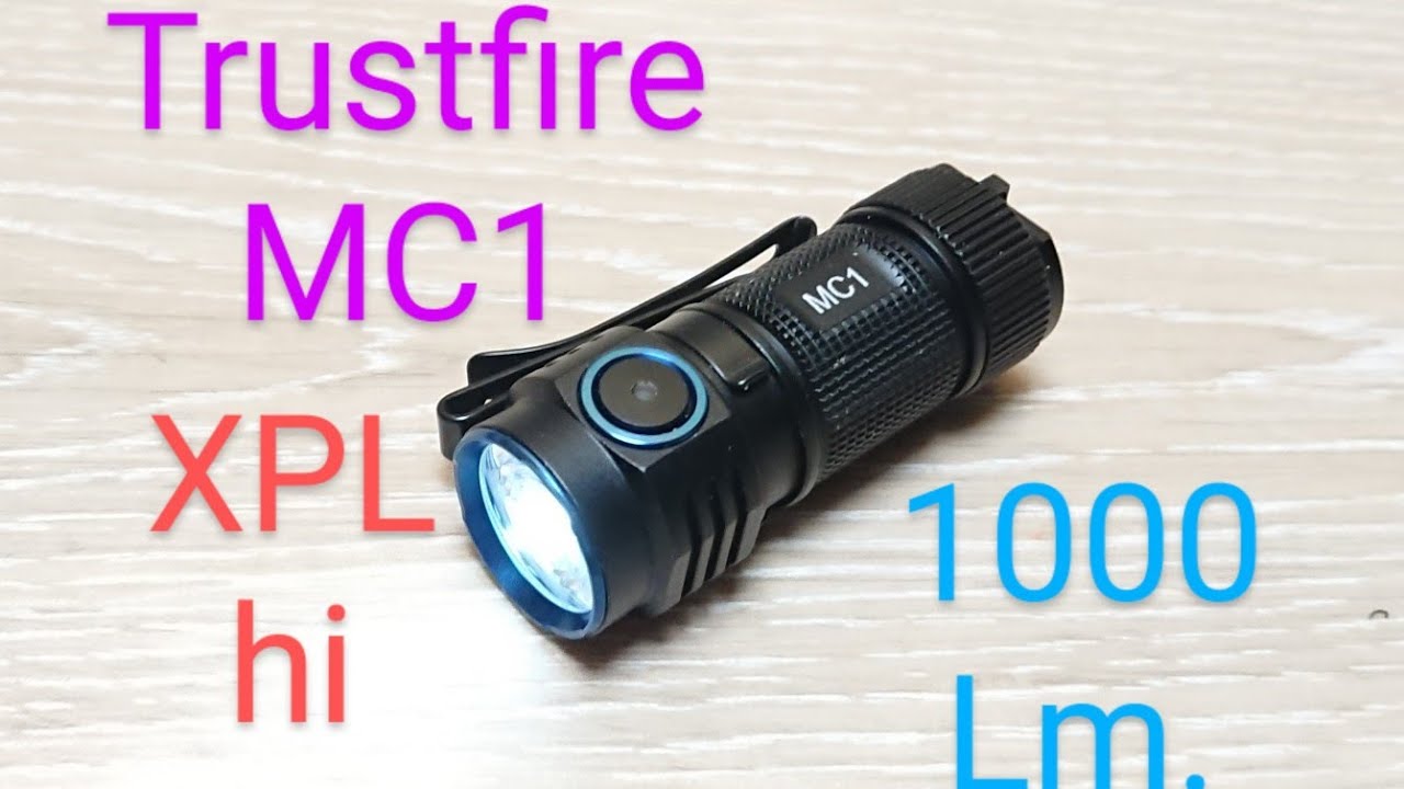 Trustfire MC1 Mini Led Taschenlampe 1000 Lumen Review Flashlight Beamshots keine MC3 MC5 T40R T30R