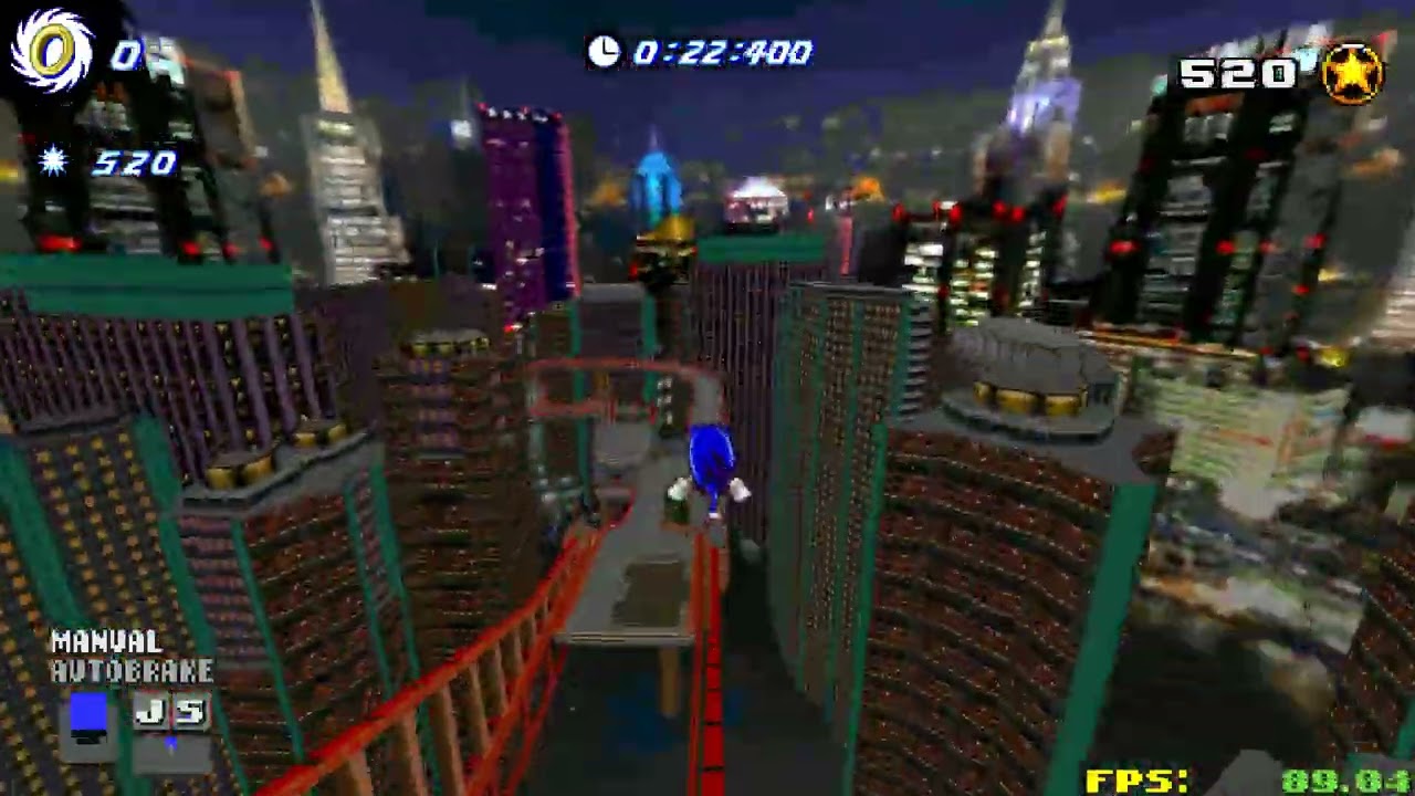 SRB2 | X-Sonic Radical Highway Speedrun SUB 1 MIN (0:59.68)