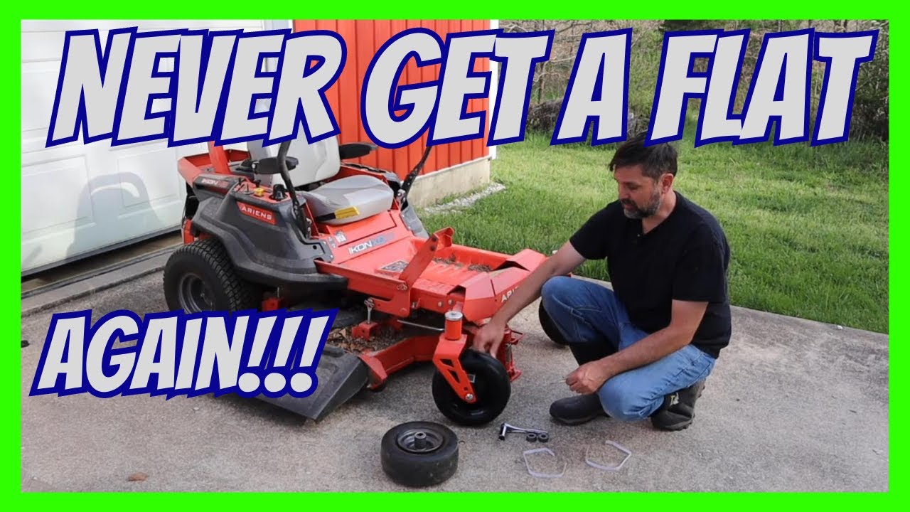 Universal Fit Flat Free Lawnmower Tire  For Zero Turn