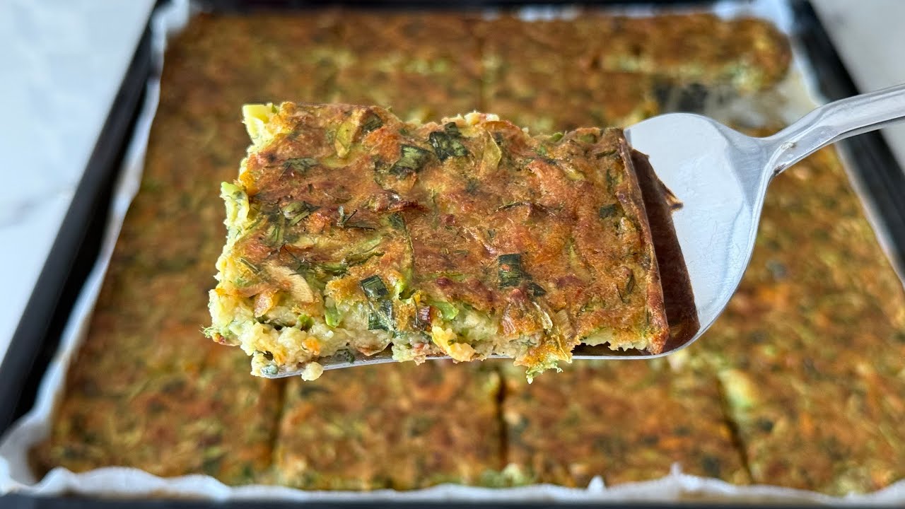 Kabak etten daha lezzetli ! Sağlıklı ve inanılmaz lezzetli 😋 Fırında kabak mücveri tarifi 🤌