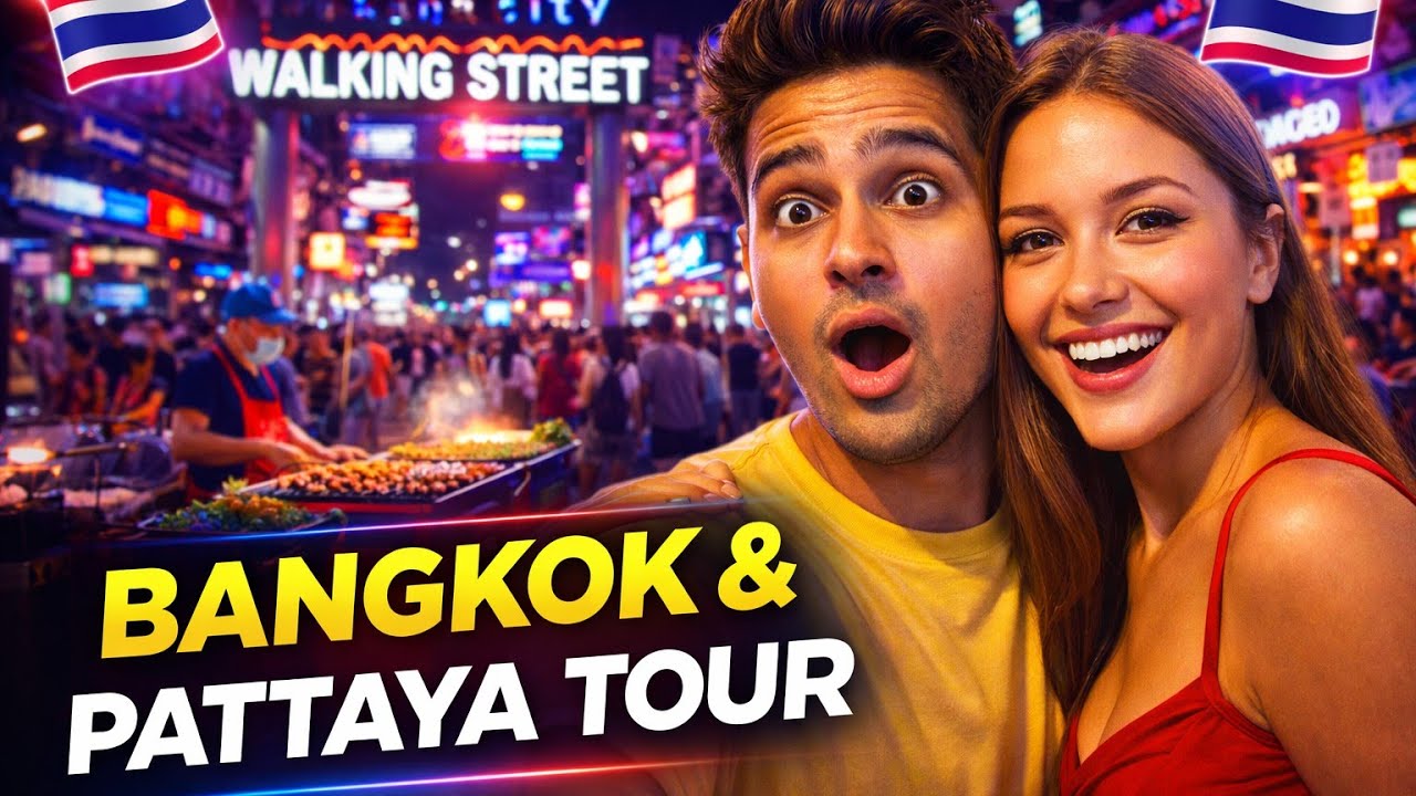 Thailand Trip: Bangkok & Pattaya Tour (Vlog)🔥🔥😱#nightlife 