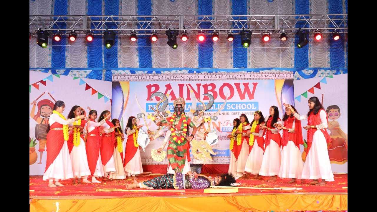 Welcome Dance | Igiri Nandini | Rain-Fest Annual day | Rainbow Residential Public School,Ranebennur