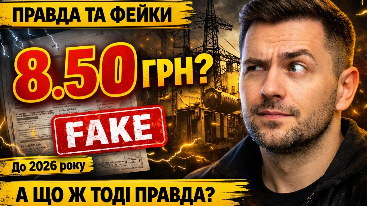 Світло по 8.50 грн за кВт ФЕЙК? Що буде з тарифами у 2026 році? Куди насправді йде наша електрика?