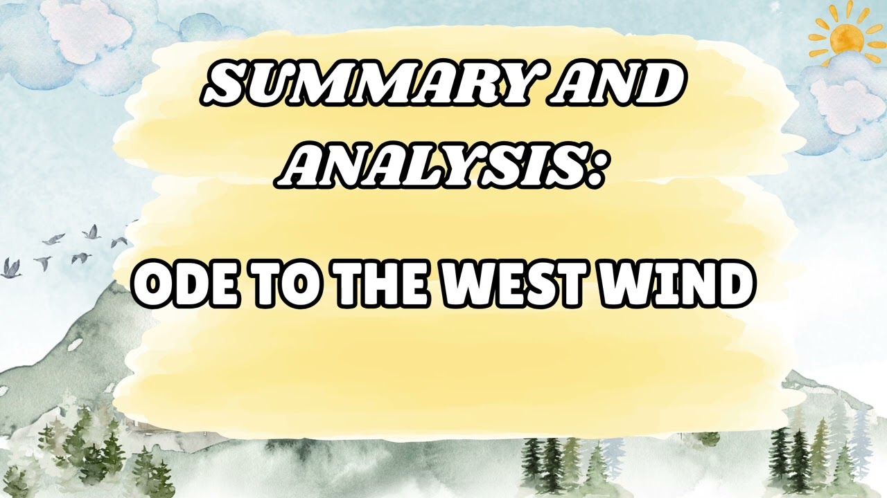 ODE TO THE WEST WIND