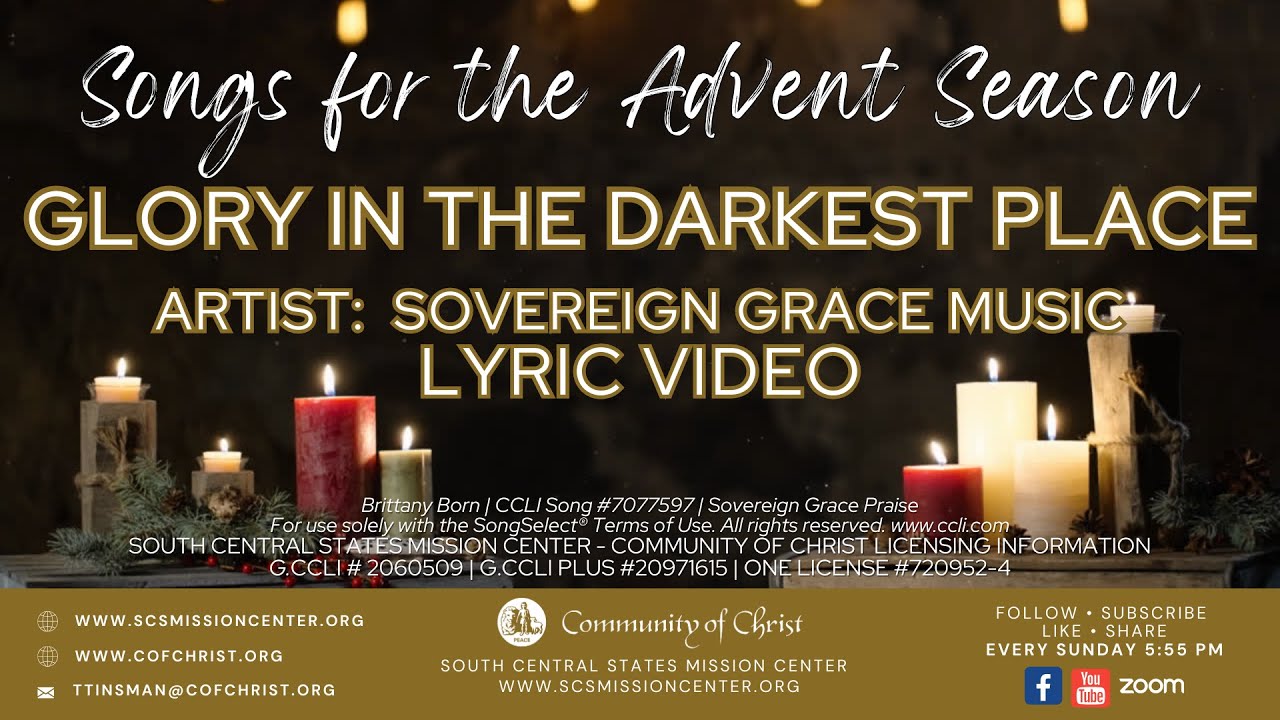 Lyric Video  - Glory in the Darkest Place by Sovereign Grace Music