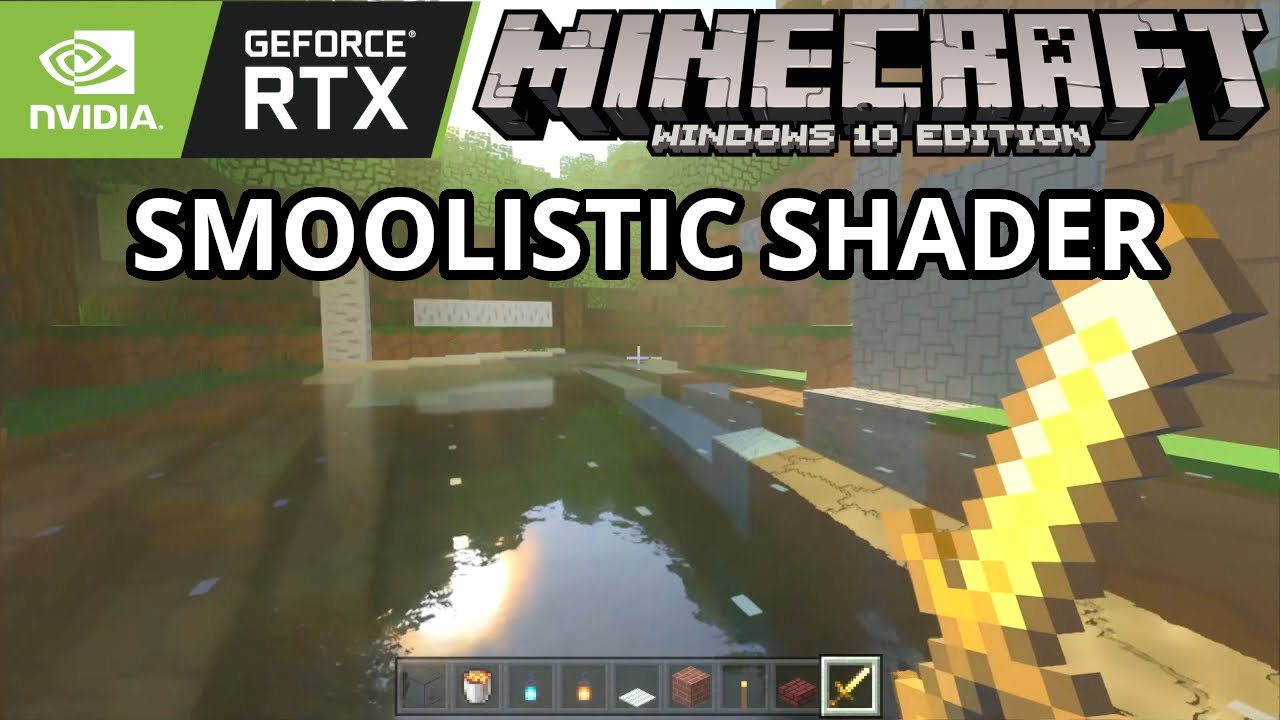 Minecraft Windows 10 - Smoolistic Shader (Ray Tracing) Minecraft RTX Bedrock Gameplay
