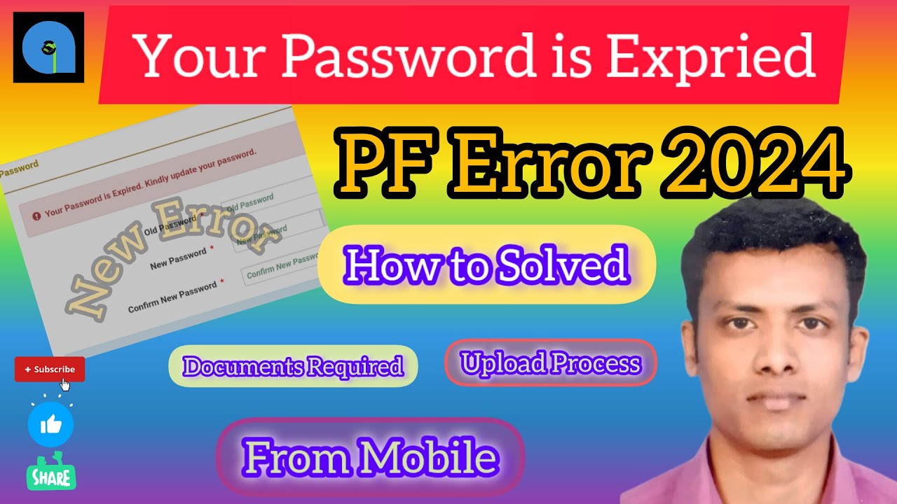 Password is Expired In EPFO, to Change Your password | PF New Error  | PF Update Video | @apraon7203
