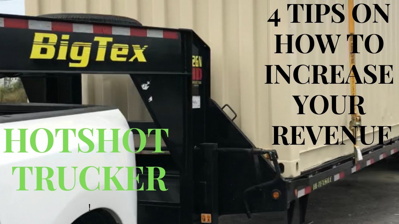 HOTSHOT TRUCKING: 4 TIPS ON HOW TO INCREASE YOUR MONTHLY REVENUE!!! TRUCKING BUSINESS!!!