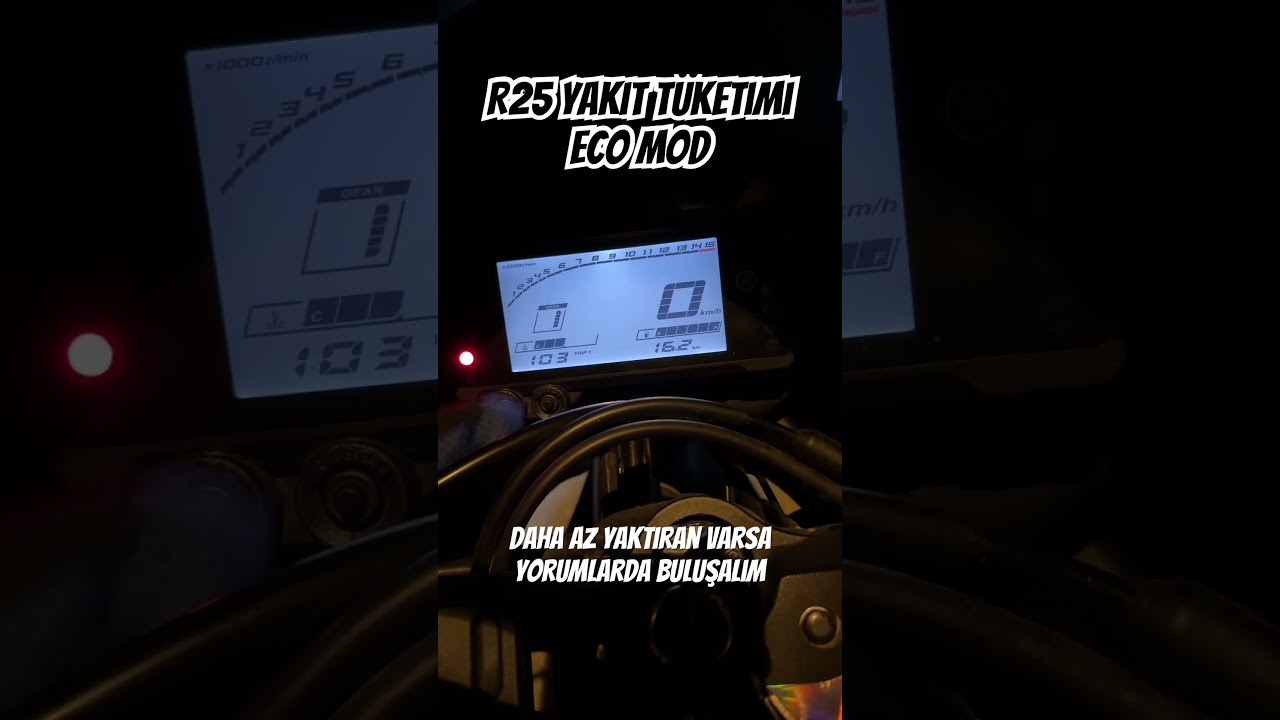 YAMAHA R25 ECO MOD, YAKIT TÜKETİMİ 🏍️💙 