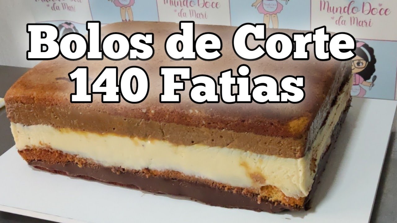 Bolos de corte para 140 fatias