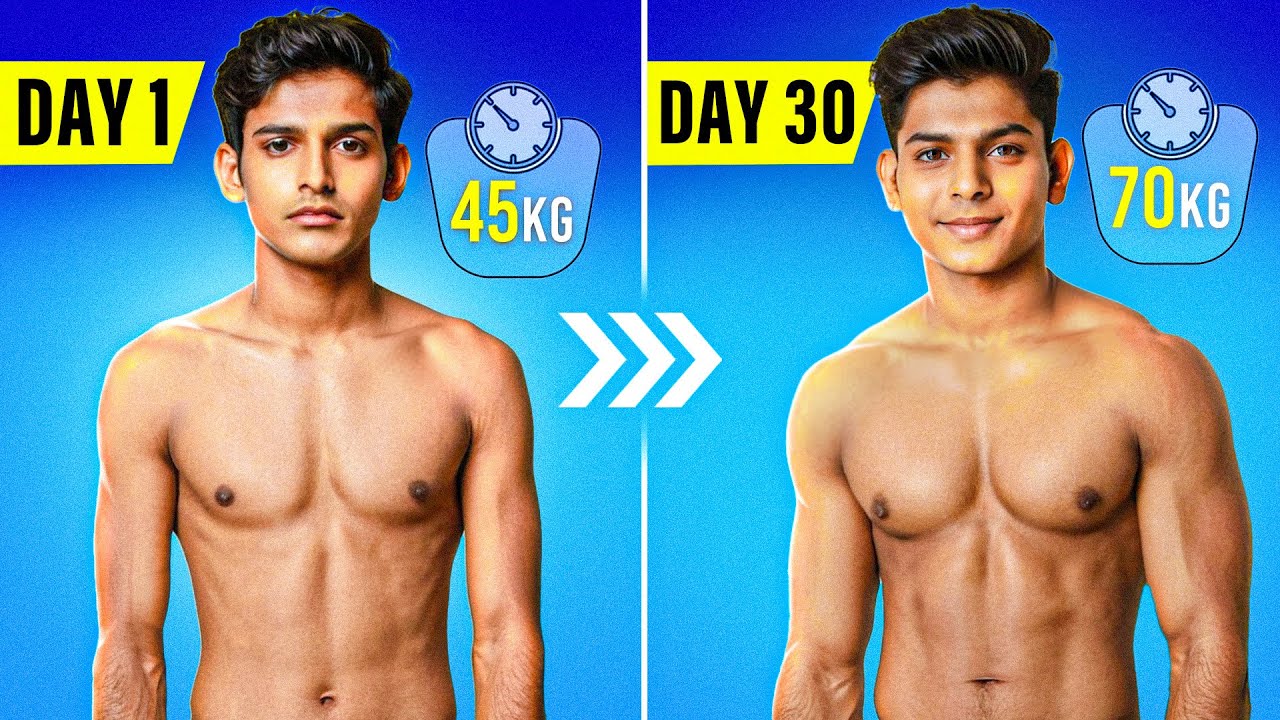 जल्दी वजन बढ़ाने का असरदार तरीका - Gain Weight 10X Faster at Home (Diet and Workout) | Rewirs