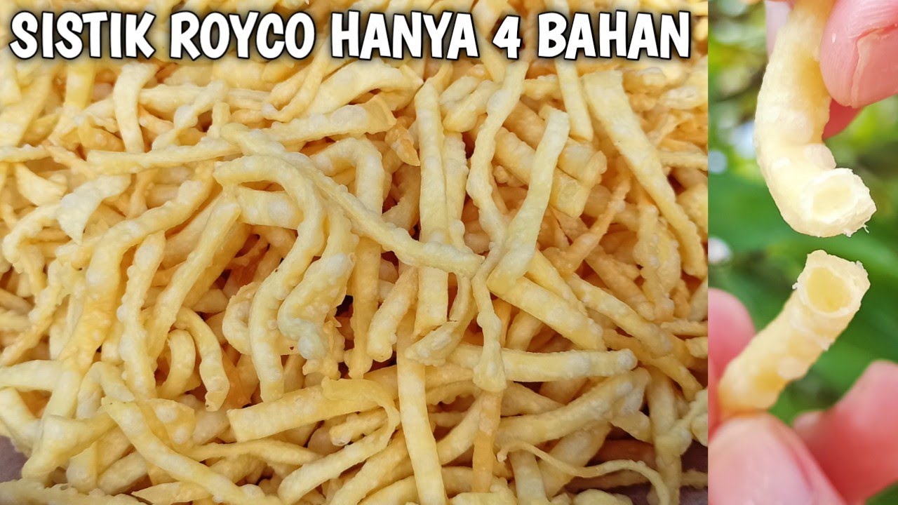 RESEP SISTIK ROYCO TAKARAN 1 KG ENAK GURIH RENYAH TAHAN LAMA_DILENGKAPI TIPS KHUSUS MENGGORENG