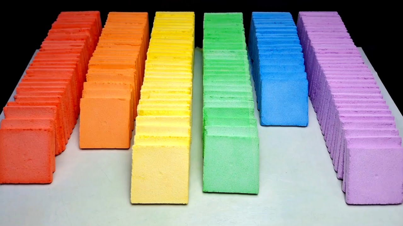 ASMR baking soda crunchy holiday the combination rainbow