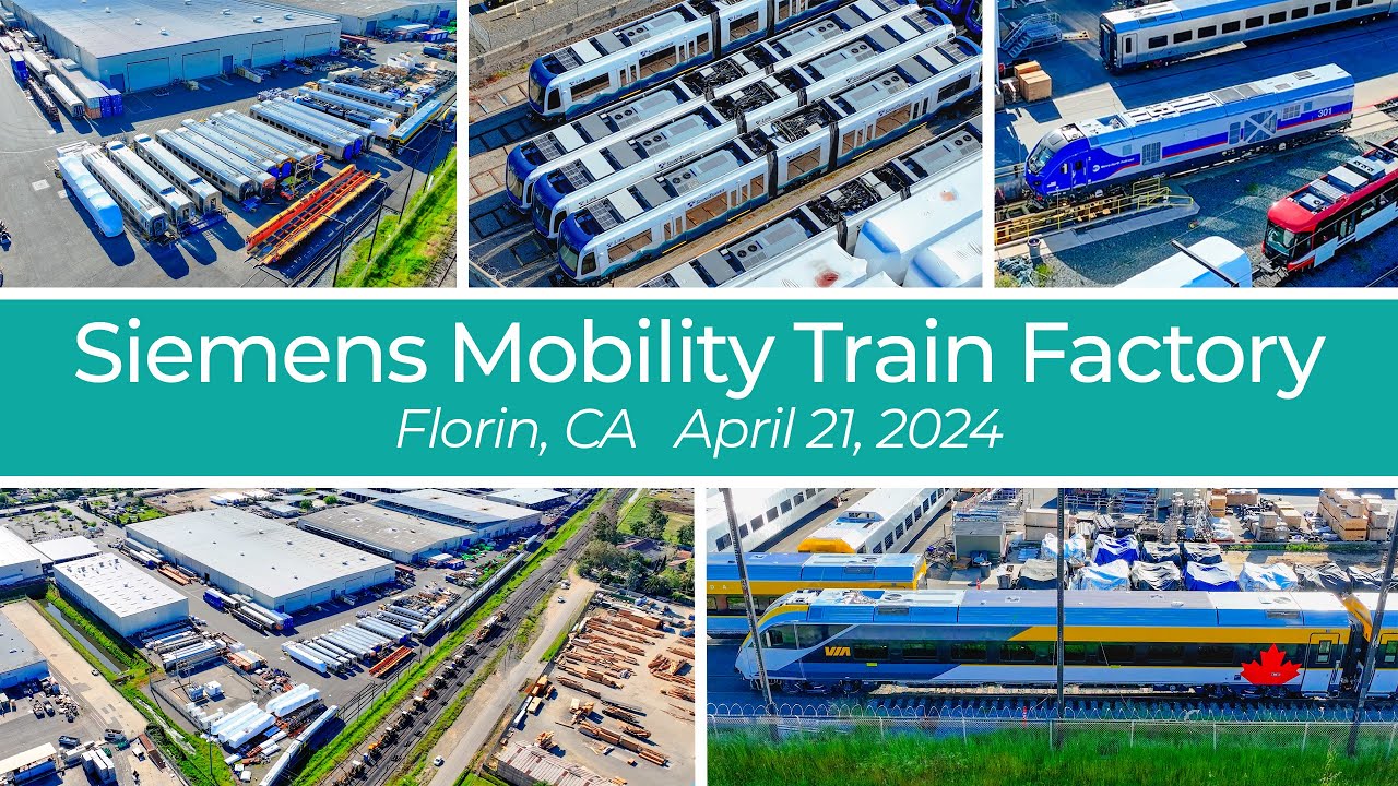 Siemens Mobility Train Factory From the Air - April 2024