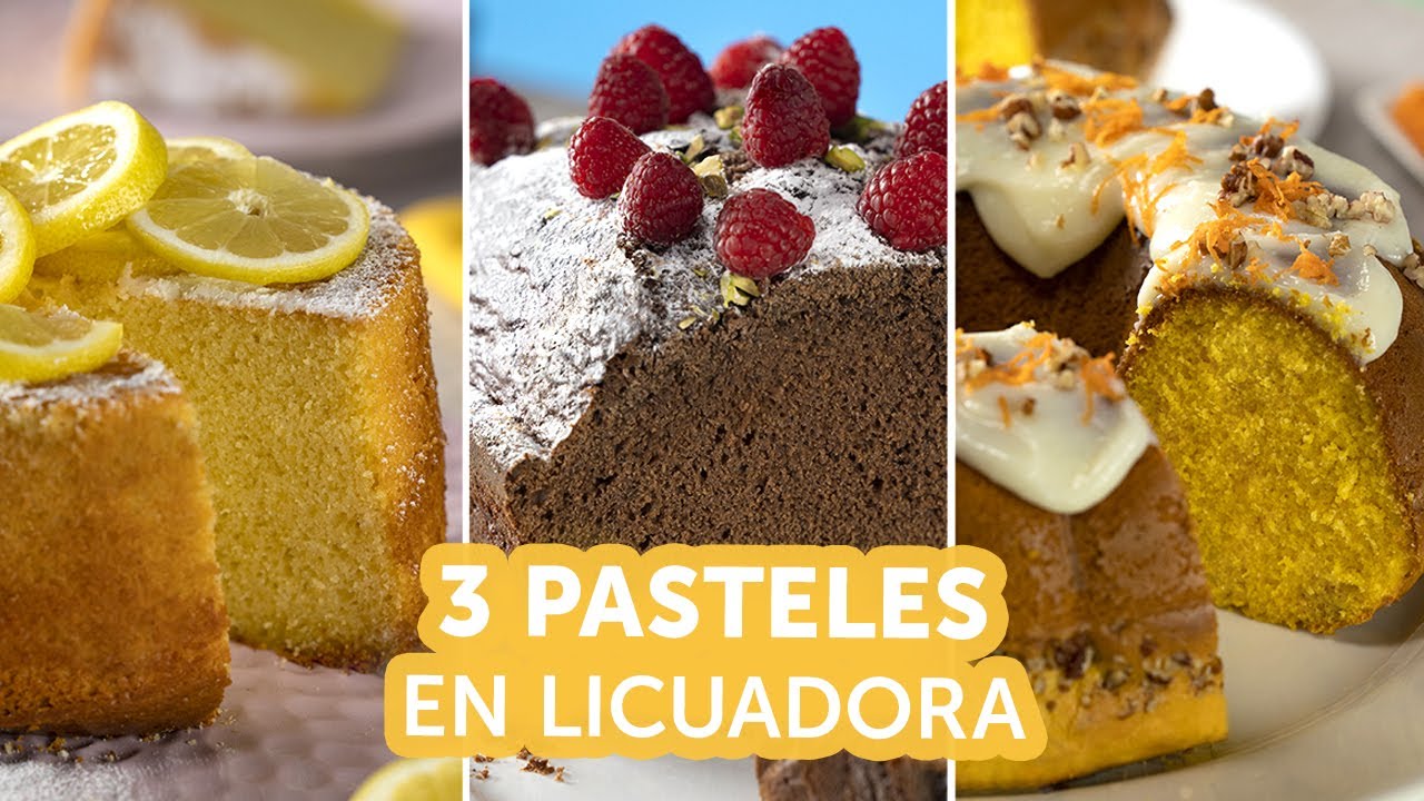 3 pasteles en licuadora | Kiwilimón